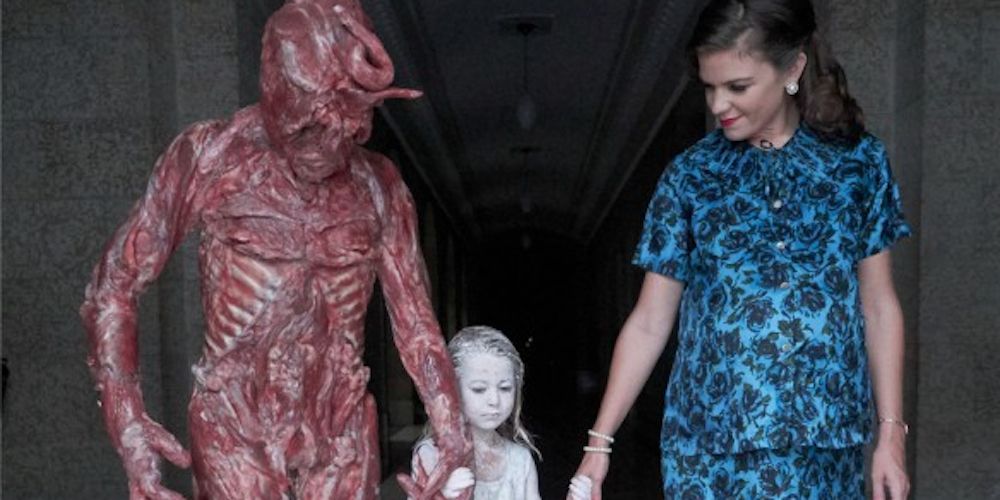 The monsters hold hands together in Channel Zero: Butcher's Block