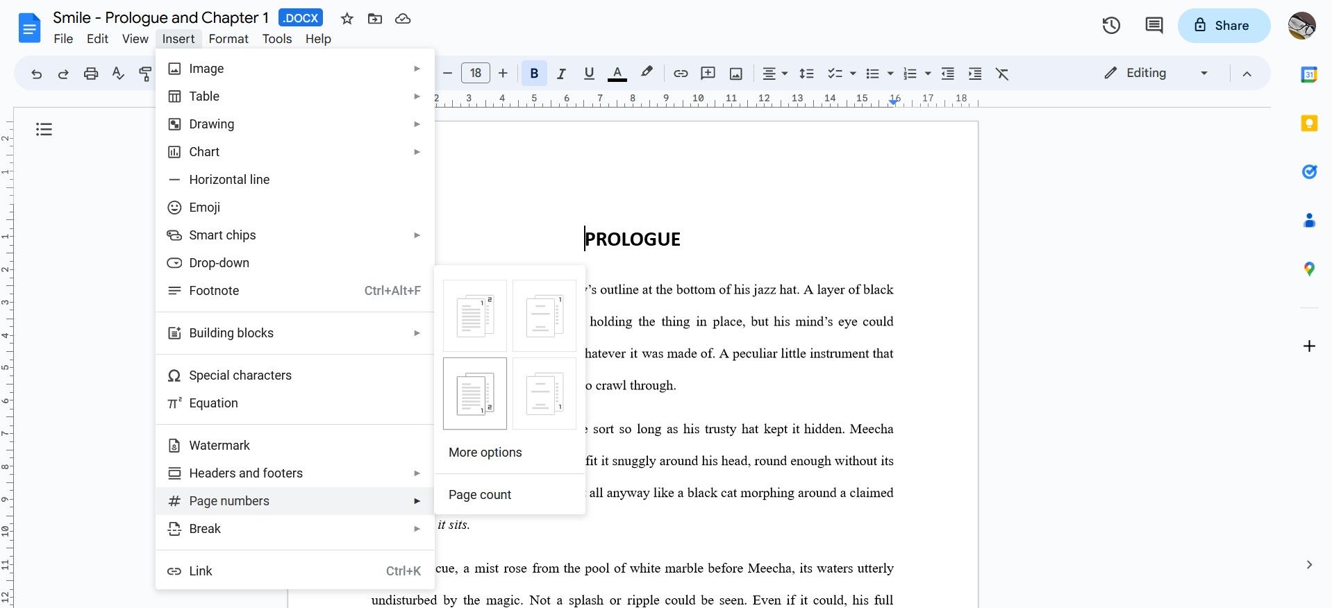 Writing and Formatting a Book on Google Docs