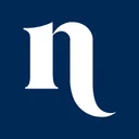 Icon of a lowercase white "n" on a solid blue background.