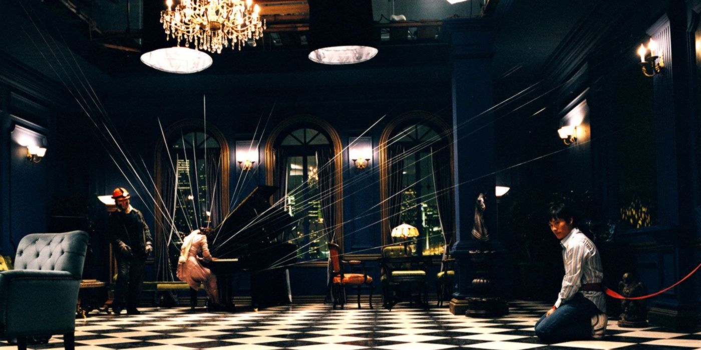 The checkerboard room in Three Extremes.