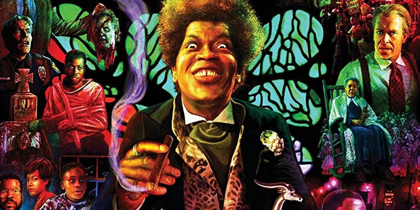 The poster from Tales From The Hood featuring Mr. Simms.