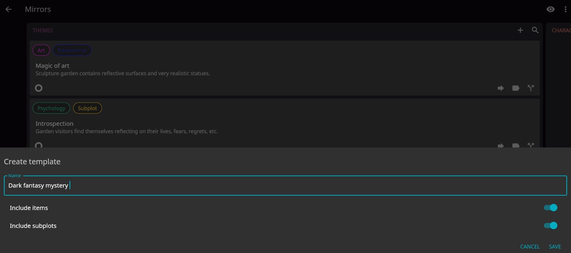 Creating Book Template on Novelist Web App