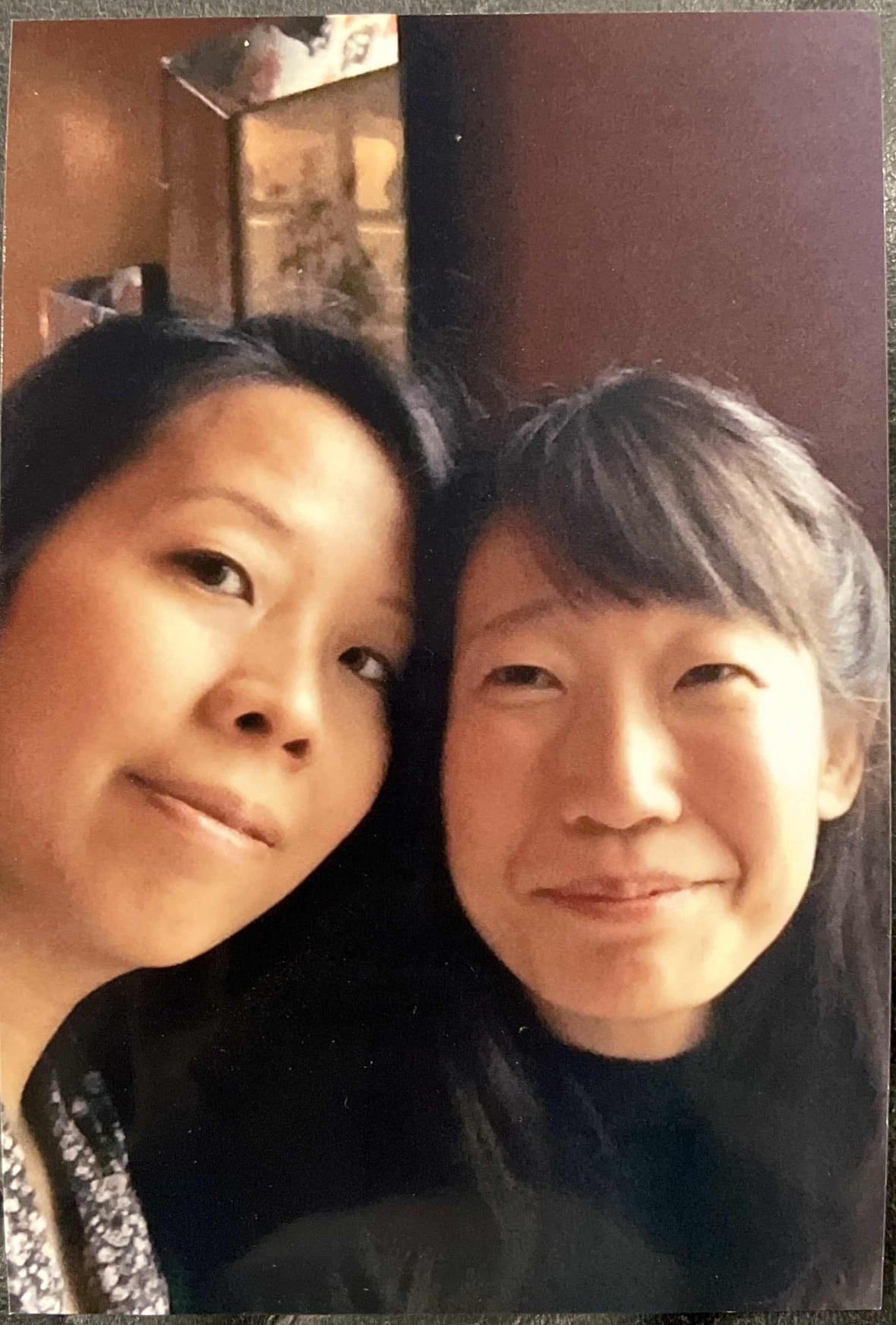 A photo of Madeleine Thien and Y-Dang Troeung together. 