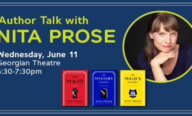 Nita Prose, author of The Maid, is coming to Barrie Nita Prose, author of The Maid, is coming to Barrie