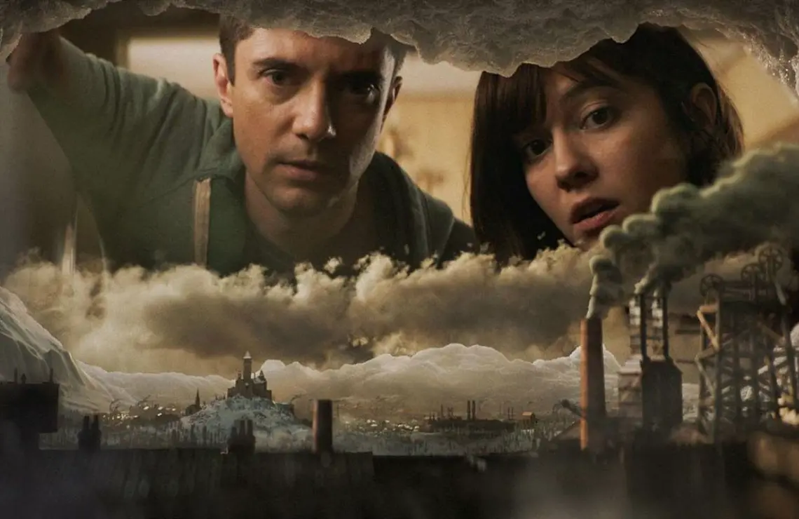 Topher Grace and Mary Elizabeth Winstead in Love, Death, & Robots. (Netflix)