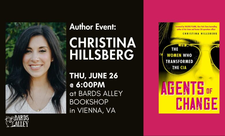 Jun 26 | Author talk: Christina Hillsberg on “Agents of Change” Jun 26 | Author talk: Christina Hillsberg on “Agents of Change”