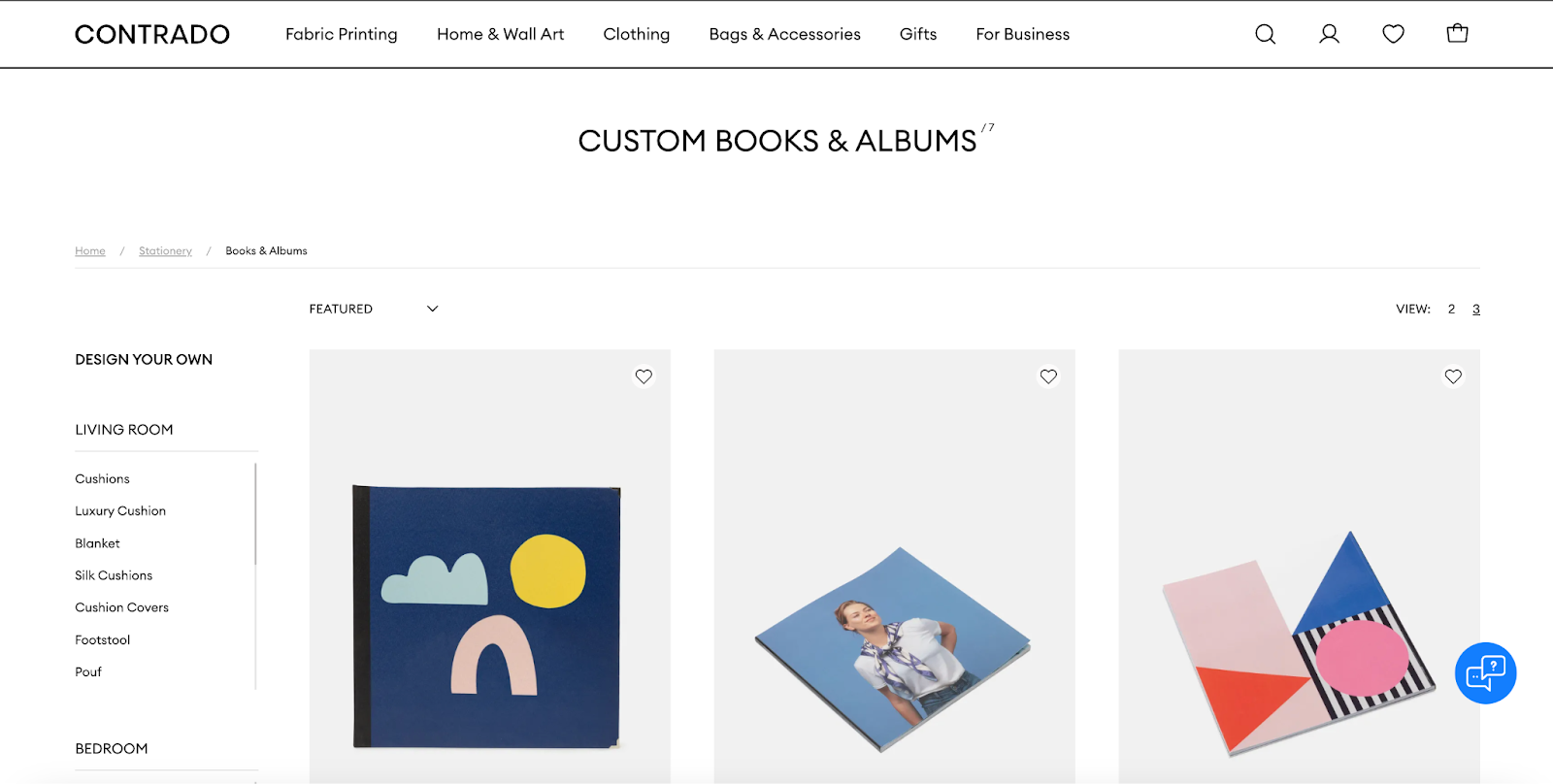 Contrado offers a selection of print on demand custom books and albums.