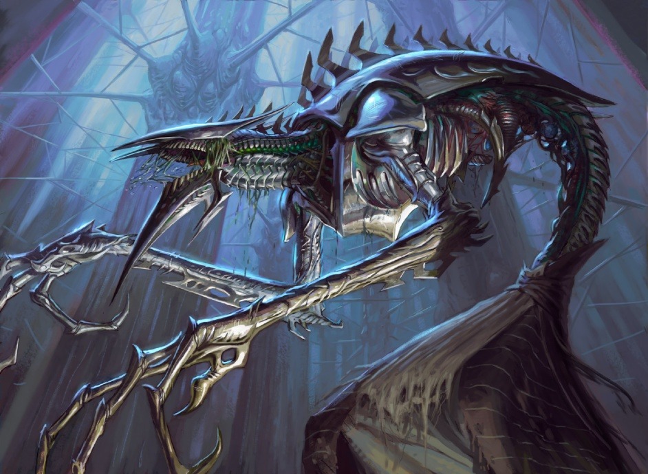 Jin-Gitaxias, Core Augur - Illustration by Eric Deschamps