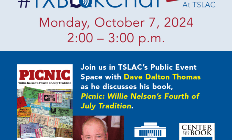Upcoming #TXBookChat LIVE Features Author Dave Dalton Thomas at State Library on Oct. 7 Upcoming #TXBookChat LIVE Features Author Dave Dalton Thomas at State Library on Oct. 7