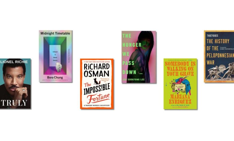 New books this week by Lionel Richie, Bora Chung, Richard Osman : NPR New books this week by Lionel Richie, Bora Chung, Richard Osman : NPR